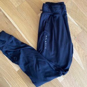 Balance Athletica (now Vitality), black joggers XS